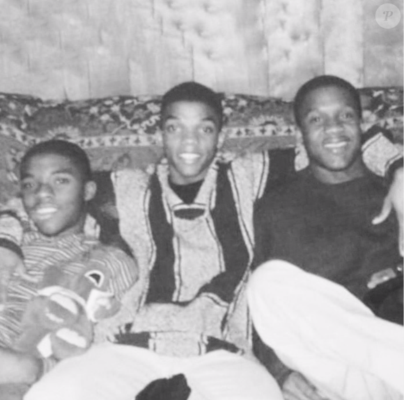 Chadwick Boseman et ses frères Kevin Boseman et Derrick en 1994.