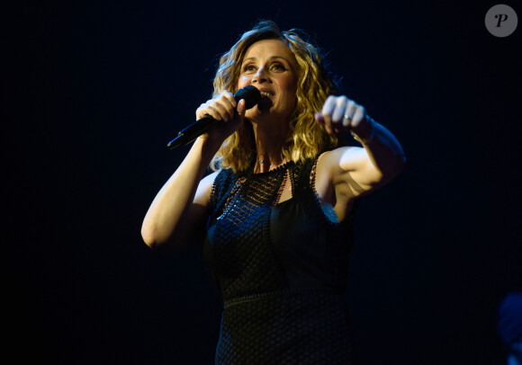 Lara Fabian en concert au Zenith de Paris, France, le 16 juin 2018. © BOV/Bestimage 