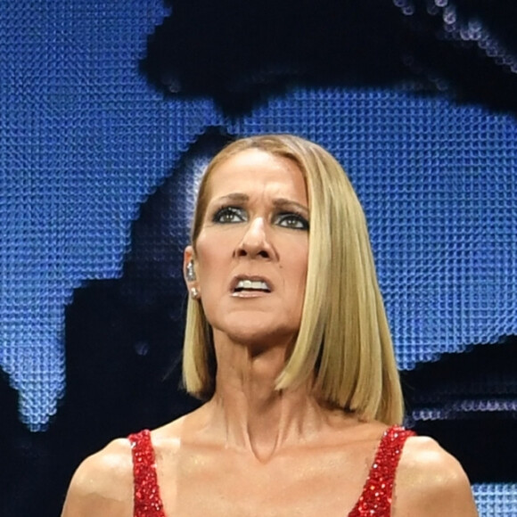 Céline Dion en concert à l'American Airlines Arena dans le cadre de sa tournée "Courage World Tour" à Miami, le 17 janvier 2020.