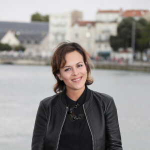 Armelle Deutsch au photocall du téléfilm "Harcelée" lors du 18ème Festival de la Fiction TV de La Rochelle. Le 17 septembre 2016 © Patrick Bernard / Bestimage