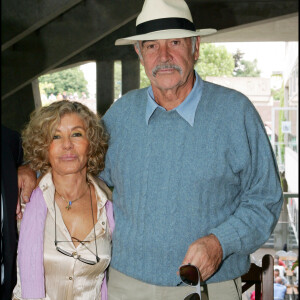 Sean Connery et sa femme Micheline Roquebrune - Archives. 2005