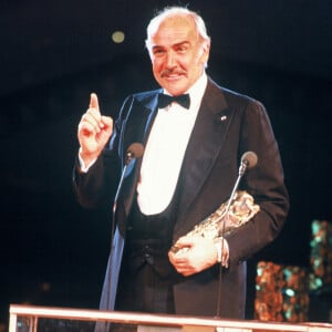 Sean Connery lors de la cérémonie des César en 1987.