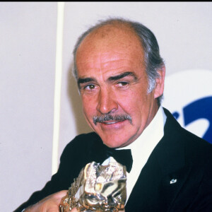 Sean Connery lors de la cérémonie des César en 1987.