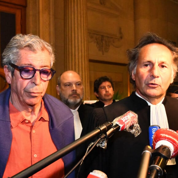 Patrick Balkany à la sortie du palais de justice de Paris après sa condamnation à cinq ans de prison ferme ; et quatre ans pour sa femme Isabelle le 27 mai 2020.