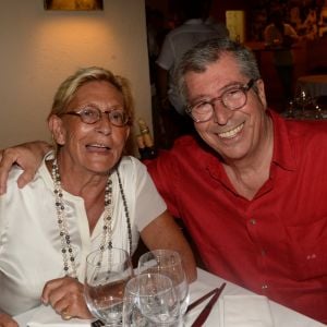 Exclusif - Patrick Balkany et sa femme Isabelle - Soirée annuelle du forain Marcel Campion sur la plage de Bouillabaisse à Saint-Tropez. © Rachid Bellak/Bestimage