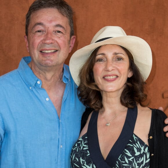 Valérie Karsenti au village lors des internationaux de tennis de Roland Garros à Paris, France, le 1 juin 2019. © Jacovides-Moreau/Bestimage 