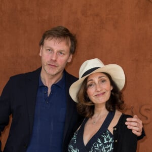 Valérie Karsenti et son compagnon François Feroleto au village lors des internationaux de tennis de Roland Garros à Paris, France, le 1 juin 2019. © Jacovides-Moreau/Bestimage 