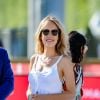 Elodie Fontan (Marraine du LGCT - LPEJ 2019) pendant la remise des Prix CSI5 Global Champions League of Paris lors du Longines Paris Eiffel Jumping au Champ de Mars à Paris, France, le 6 juillet 2019. © Pierre Perusseau/Bestimage 