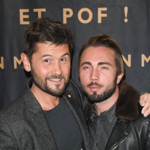 Christophe Beaugrand et son mari Ghislain Gerin - Générale du nouveau spectacle "Muriel Robin et Pof !" au Palais des Sports à Paris le 3 octobre 2019. © Coadic Guirec/Bestimage