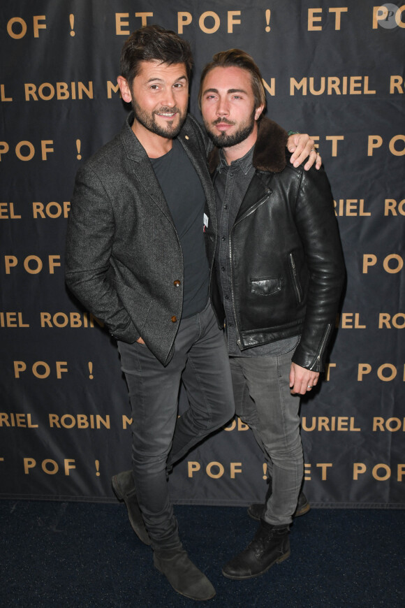 Christophe Beaugrand et son mari Ghislain Gerin - Générale du nouveau spectacle "Muriel Robin et Pof !" au Palais des Sports à Paris le 3 octobre 2019. © Coadic Guirec/Bestimage