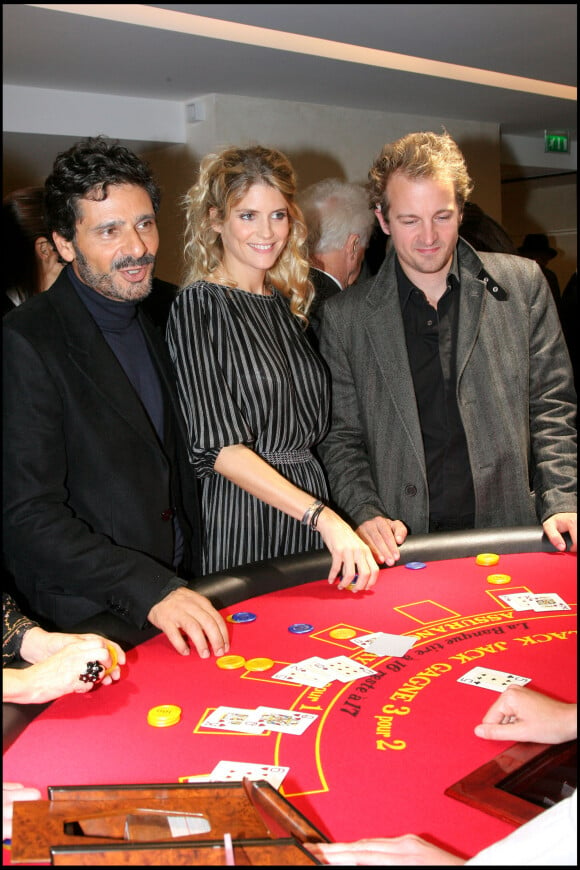 Pascal Elbé, Alice Taglioni et Jocelyn Quivrin à Paris en 2008.