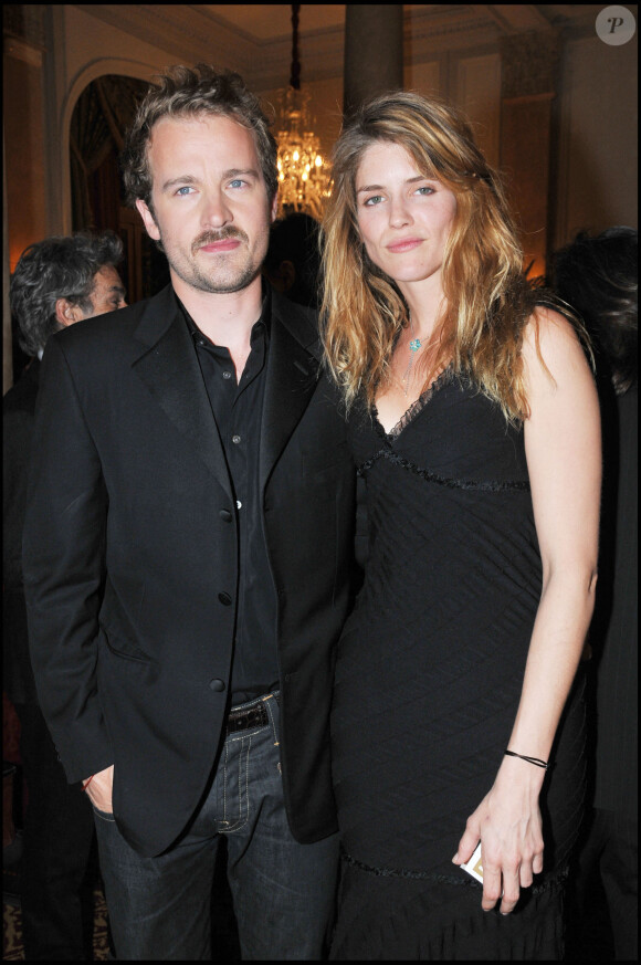 Jocelyn Quivrin et Alice Taglioni lors de la remise des prix Romy Schneider et Patrick Dewaere à Paris en 2008.