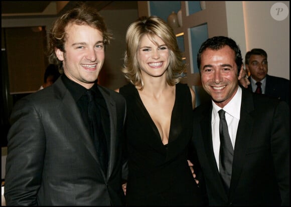 Alice Taglioni et Jocelyn Quivrin avec Bernard Montiel à Monaco en 2005.