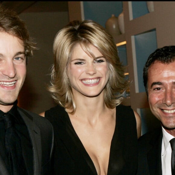 Alice Taglioni et Jocelyn Quivrin avec Bernard Montiel à Monaco en 2005.