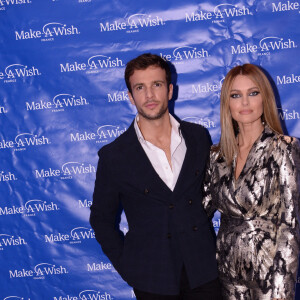 Exclusif - Caroline Receveur et son compagnon Hugo Philip - Les célébrités assistent au dîner de gala de l'association "Make a wish" au Pavillon Potel et Chabot à Paris. Le 9 décembre 2019 © Rachid Bellak / Bestimage 