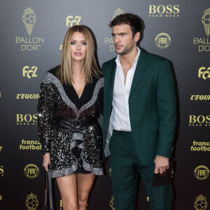 Caroline Receveur et son compagnon Hugo Philip - Cérémonie du Ballon d'Or 2019 à Paris le 2 décembre 2019. © Jeremy Melloul/Bestimage 