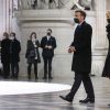 Le président de la République, Emmanuel Macron accompagné de la première dame Brigitte Macron préside la cérémonie de panthéonisation de Maurice Genevoix, le 11 novembre 2020, au Panthéon, Paris . © Stéphane Lemouton / Bestimage