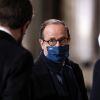 Francois Hollande et Gérard Larcher - Le président de la République, Emmanuel Macron préside la cérémonie de panthéonisation de Maurice Genevoix, le 11 novembre 2020, au Panthéon, Paris . © Stéphane Lemouton / Bestimage