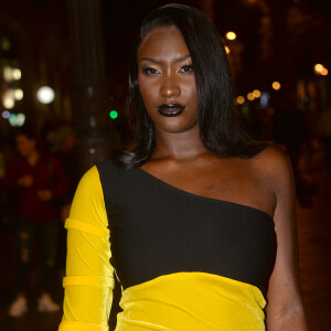 Aya Nakamura arrive à la soirée "le Grand dîner" Fahaid Sanober x Swarovski au restaurant Le Fouquet's à Paris, France, le 23 septembre 2019. © Veeren-Clovis/Bestimage