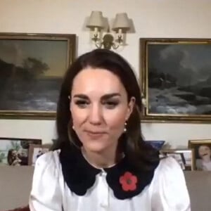 Catherine (Kate) Middleton, duchesse de Cambridge, fait une vidéo pour le Remembrance Day, novembre 2020.