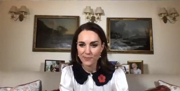 Catherine (Kate) Middleton, duchesse de Cambridge, fait une vidéo pour le Remembrance Day, novembre 2020.