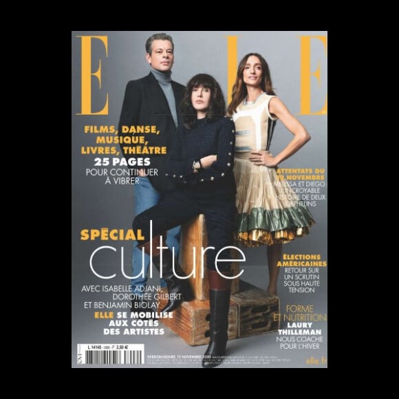 Retrouvez l'interview d'Isabelle Adjani dans le magazine Elle, spécial culture, n° 3908.
