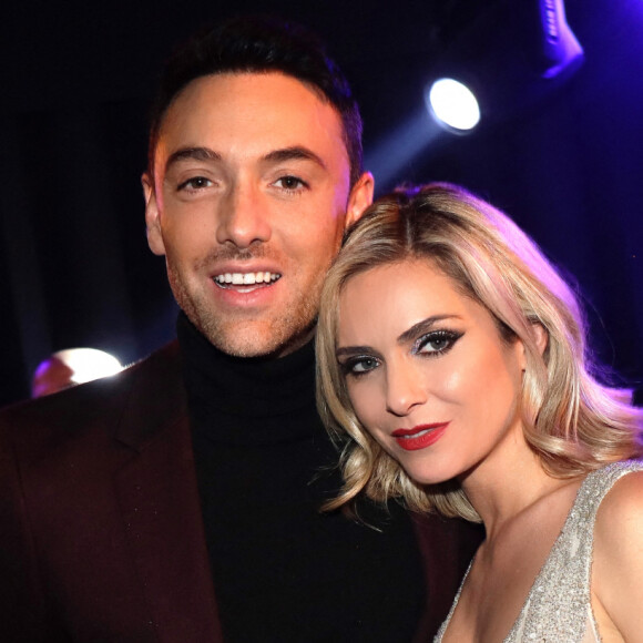 Exclusif - Maxime Dereymez et Clara Morgane - Anniversaire de Clara Morgane (39 ans) sur la scène du "Oh César" (César Palace) à l'occasion de son spectacle le Cabaret de Clara Morgane à Paris le 24 janvier 2020. M. Dereymez danse avec elle dans son show. © Cédric Perrin/Bestimage 