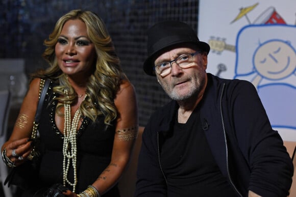 Phil Collins et sa compagne Orianne Collins à la soirée Little Dreams à Gloria Estefan's Kitchen à Miami, le 20 septembre 2017.