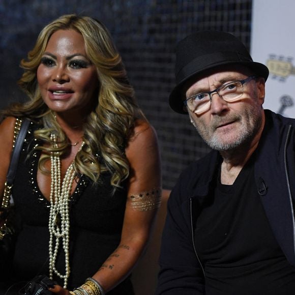 Phil Collins et sa compagne Orianne Collins à la soirée Little Dreams à Gloria Estefan's Kitchen à Miami, le 20 septembre 2017.