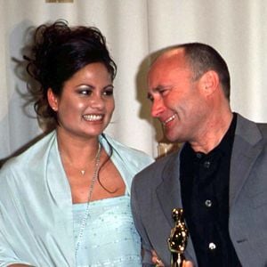 Phil Collins et sa femme Orianne - 72e cérémonie des Oscars à Los Angeles.