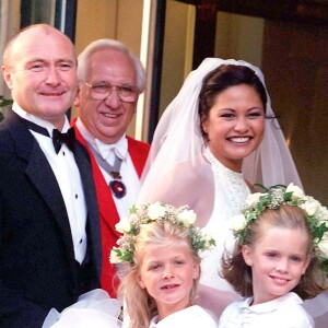 Mariage de Phil Collins et d'Orianne Cevey à l'hôtel Beau-Rivage de Lausanne, en Suisse.