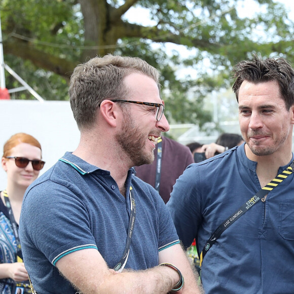 JJ Chalmers et Jaco van Gass - Le prince Harry assiste à l'épreuve de cyclisme chronométré lors des Invictus Game 2017 à Toronto. Le 26 septembre 2017.