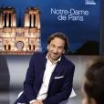 François Busnel - Enregistrement de l'émission "La grande librairie Spéciale Notre-Dame de Paris" sur France 5. Le 17 avril 2019
