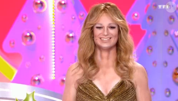 Léo, candidat des 12 coups de midi, grimé en Céline Dion sur le plateau - TF1, 18 novembre 2020
