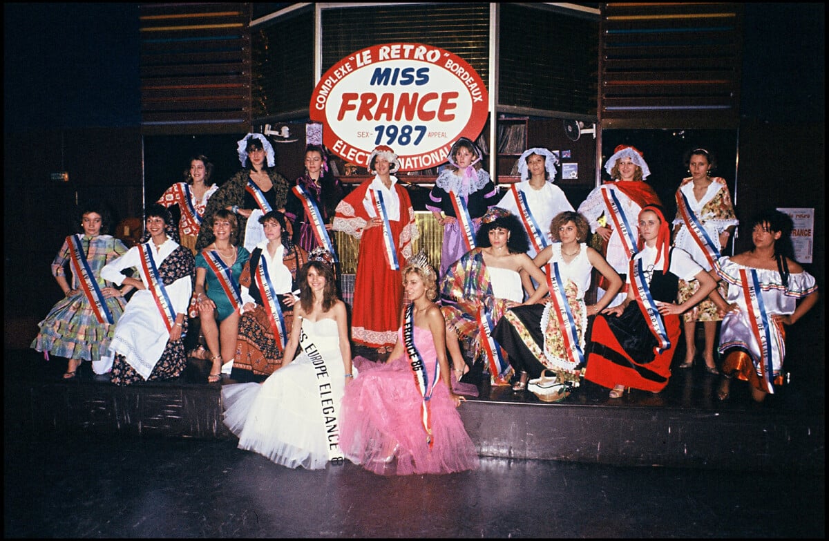 Photo Archives Valérie Pascale, Miss France 86 Élection de Miss France 1987 à Bordeaux