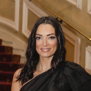 Exclusif - Emilie Nef Naf (habillée par Mirat Paris) - Photocall de la 3ème édition du "Grand dîner" à l'hôtel Marriott Champs-Elysées à Paris, le 27 novembre 2019. © Christophe Clovis / Bestimage