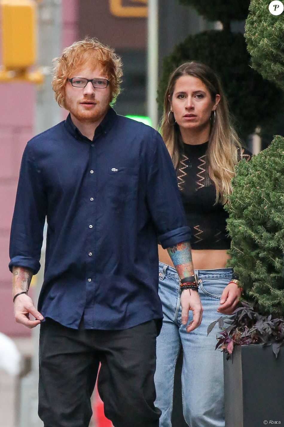 Ed Sheeran et sa femme Cherry Seaborn à New York Purepeople