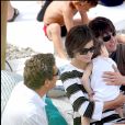 Tom Cruise, Katie Holmes et leur fille Suri à Cannes en 2007.
