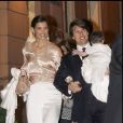 Tom Cruise, Katie Holmes et leur fille Suri à Rome en 2006.