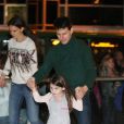 Tom Cruise, Katie Holmes et leur fille Suri à Pittsburgh, en 2011.