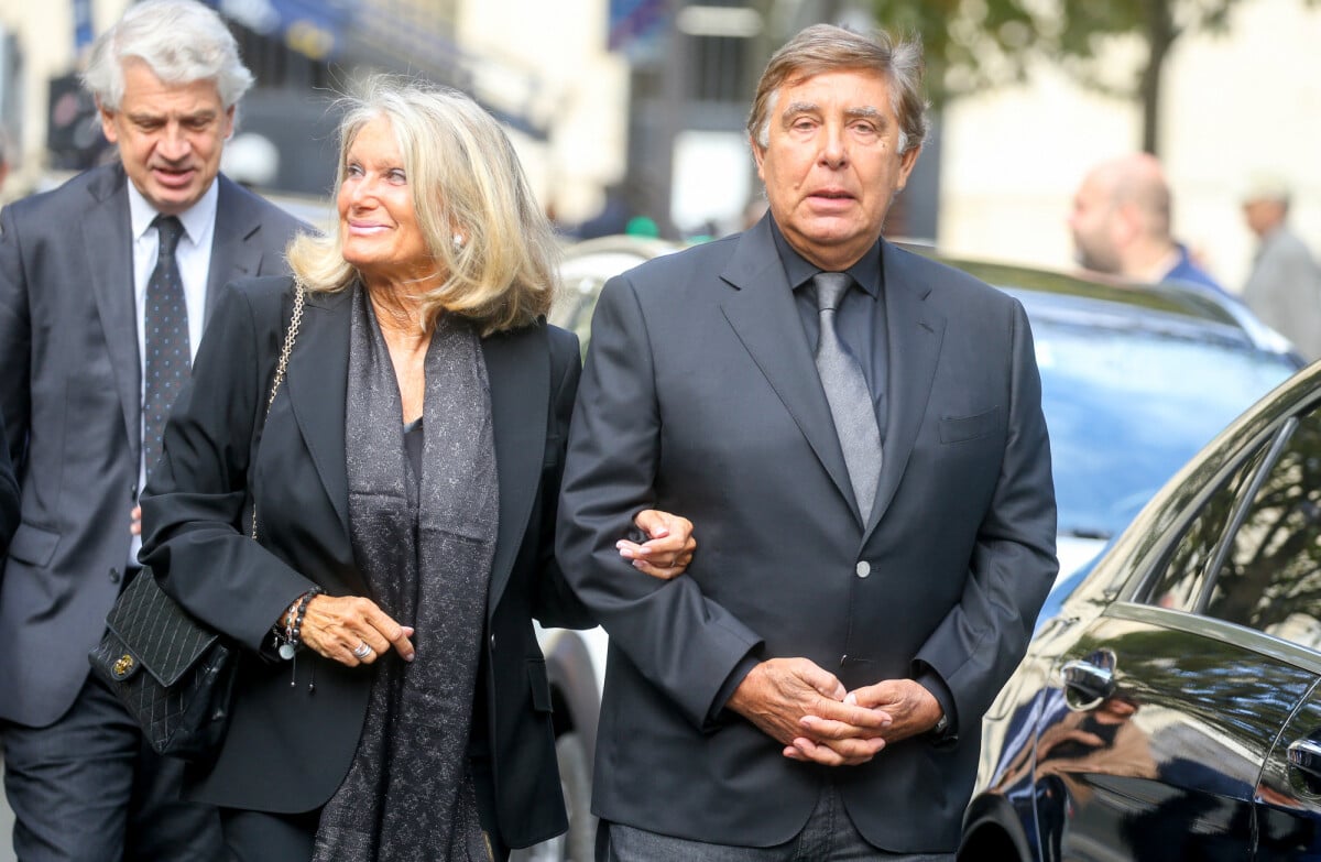 Photo : Jean-Pierre Foucault et sa compagne Evelyne - Arrivées