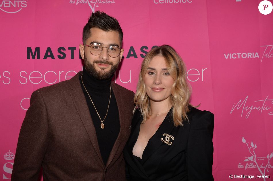 Exclusif - Benoît Assadi et sa femme Jesta Hillmann Assadi (Koh-Lanta) - Soirée "Masterclass - Les secrets du métier d'influenceur" à Paris, le 9 décembre 2019. © Veeren/Bestimage