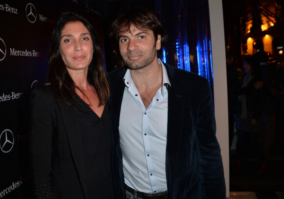 Christophe Dominici et sa femme Loretta - Soirée de lancement du Pop Up Store Mercedes Benz à Paris, le 11 mars 2014. 