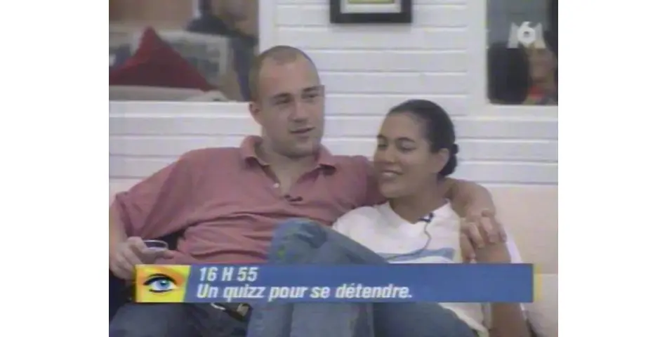 Christophe et Julie dans "Loft Story" en 2001.