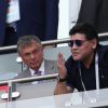 Diego Maradona - Célébrités dans les tribunes opposant la France à l'Argentine lors des 8ème de finale de la Coupe du monde à Kazan en Russie le 30 juin 2018 © Cyril Moreau/Bestimage 