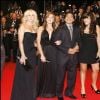 Diego Maradona et ses filles, Giannina, Dalma et son épouse Claudia Villafañe lors du 61 festival de Cannes.