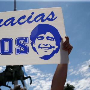 Le cortège funèbre de Diego Armando Maradona quitte la Casa Rosada. Buenos Aires, le 26 novembre 2020.