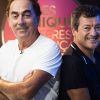 Exclusif - Les Chevaliers du Fiel (Éric Carrière et Francis Ginibre) - Backstage de l'enregistrement de l'émission "Les comiques préférés des français" au Dôme des Sports © Pierre Perusseau / Bestimage