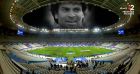 Hommage rendu à Christophe Dominici lors du match France-Italie au Stade de France, comptant pour la 3e journée de la Coupe d'automne des Nations.