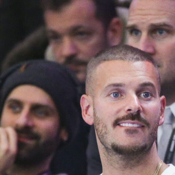 Matt Pokora (M. Pokora) - People au match de basket "ASVEL vs Boulogne Levallois Metropolitans" lors de la première demi-finale de Leaders Cup à la "Disney Events Arena" de Marne-la-Vallée, le 15 février 2020. Les Metropolitans de Boulogne-Levallois ont battu Cholet 82 à 74. © Gwendoline Le Goff / Panoramic / Bestimage